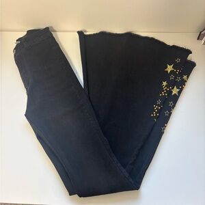 Altar'd State Black Jeans with Gold Star Accents